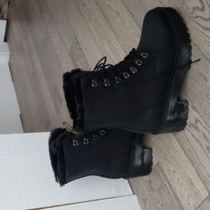 Dr. Martens Airwair Fur-Lined Leather Boots